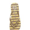 Tory Burch Logo Flipflop in Beige (moss) - Lyst