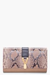 Yves Saint Laurent Taupe Chyc Clutch