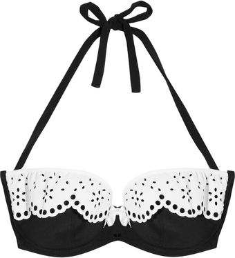 Agent Provocateur Flirty Bunny Twotone Bandeau Bikini Top - Lyst