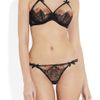 Agent Provocateur Zsa Zsa Swarovski Crystalembellished Lace Tanga Thong in Multicolor (black) - Lyst