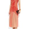 Alberta Ferretti Beaded Silkchiffon and Tulle Dress in Pink (coral) - Lyst