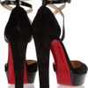 Christian Louboutin La Favorita Suede Pumps in Black - Lyst