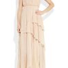 Girl. By Band Of Outsiders Charlotte Silk Georgette Gown in Beige (nude) - Lyst
