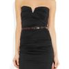 La Petite Salope Strapless Stretch Linen Blend Dress in Black - Lyst