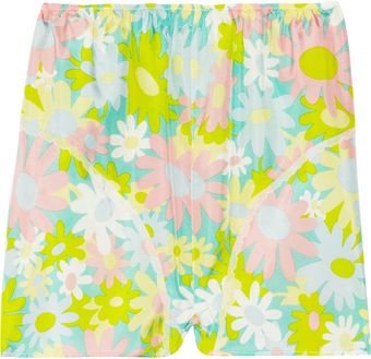 Marni Floralprint Silk Pajama Shorts - Lyst