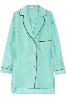 Marni Oversized Silk Pajama Shirt - Lyst