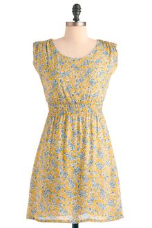 ModCloth Goldenrod Grandeur Dress - Lyst