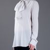 Stella Mccartney Pussy Bow Blouse in White (nude) - Lyst