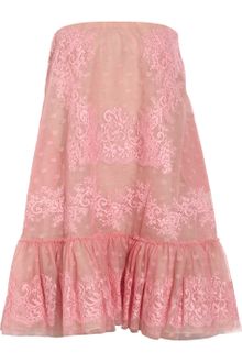 Valentino Strapless Aline Lace Dress - Lyst