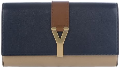 Yves Saint Laurent Chyc Clutch in Blue (nude) - Lyst