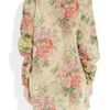 Zimmermann Devoted Floral Print Cotton Voile Shirt in Floral - Lyst