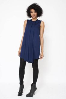 3.1 Phillip Lim Double Drape Front Sleeveless Dress - Lyst
