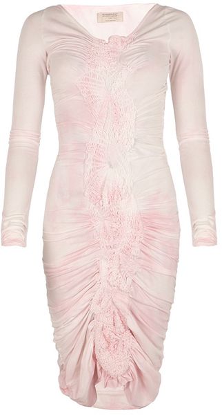 Allsaints Rose Trellis Mini Dress in Pink (tinted rose spray) - Lyst
