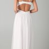 Bcbgmaxazria Mara Open Back Gown in White - Lyst