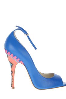 Brian Atwood Peep Toe Sandals  - Lyst