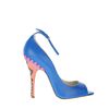 Brian Atwood Peep Toe Sandals  in Blue (moss) - Lyst