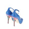Brian Atwood Peep Toe Sandals  in Blue (moss) - Lyst