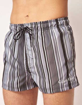   Striped Swim Shorts 