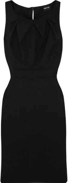  Pleatdetailed Stretchwool Dress 