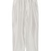 Giorgio Armani Pleated Slubsilk Pants in Silver - Lyst