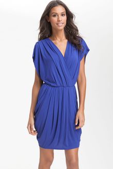 Halogen Faux Wrap Pleated Dress - Lyst