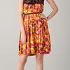 Peter Som Silk and Lace Top in Brown - Lyst