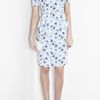 Project D By Dannii And Tabitha Phoebe Blue Bird Peplum Dress in Blue - Lyst