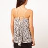 Selected /femme Selected Mari Strappy Tank in Printed Viscose in Black (printedblack) - Lyst