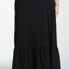 Splendid Ruffle Hem Maxi Skirt in Black - Lyst