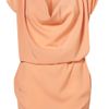 Topshop Zip Shoulder Tunic By Wal G in Pink (peach) - Lyst