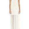 Acne Barika Tiered Sateen Maxi Dress in White - Lyst