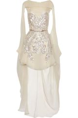 Antonio Berardi Embellished Silkchiffon Dress