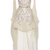 Antonio Berardi Embellished Silkchiffon Dress in White - Lyst