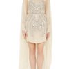 Antonio Berardi Embellished Silkchiffon Dress in White - Lyst