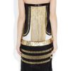 Gucci Chain Embellished Sequined Silk Dress in Black - Lyst