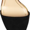 Gucci Metallic Leather and Suede Sandals in Gold - Lyst