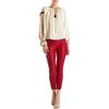 Isabel Marant Sequin Sleeve Blouse in Beige - Lyst