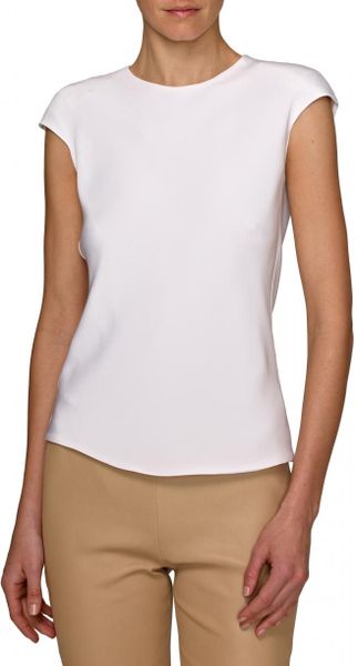 Narciso Rodriguez Essential Blouse in White - Lyst