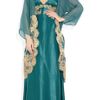 Rosamosario Classica Bellezza Long Silksatin Chemise in Green (turquoise) - Lyst