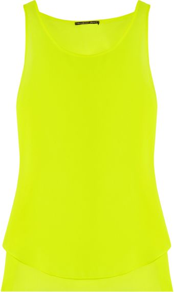Theyskens' Theory Franky Tholder Asymmetric Chiffon Tank - Lyst