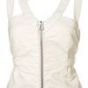 Topshop Strapped Snakeskin Waistcoat in White - Lyst