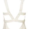 Topshop Strapped Snakeskin Waistcoat in White - Lyst