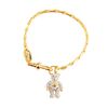 Vivienne Westwood Little Pave Teddy Bracelet in Gold (g) - Lyst