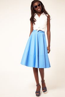 ASOS Collection Fit And Flare Midi Skirt - Lyst