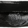 Bcbgeneration Bcbgmaxazria Metal Mesh Foldover Clutch in Black (pewter) - Lyst