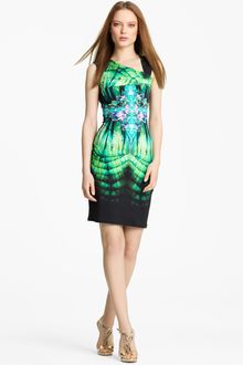 Roberto Cavalli Asymmetrical Neck Jersey Dress - Lyst