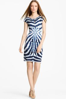 Roberto Cavalli Twist Neck Jersey Dress - Lyst
