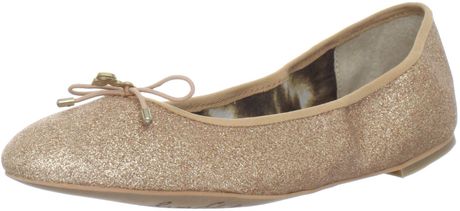 Sam Edelman Womens Felicia Ballet Flat in Gold (copper rose) - Lyst