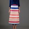 Stella Mccartney Striped Skirt in Multicolor (cream) - Lyst