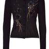 Valentino Floral Wool Cardigan in Black - Lyst